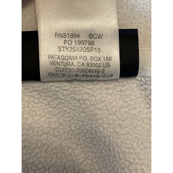 Patagonia Sweater Womens L White Long Sleeve 1/4 Zip Micro D Fleece 26278 - Picture 7 of 7